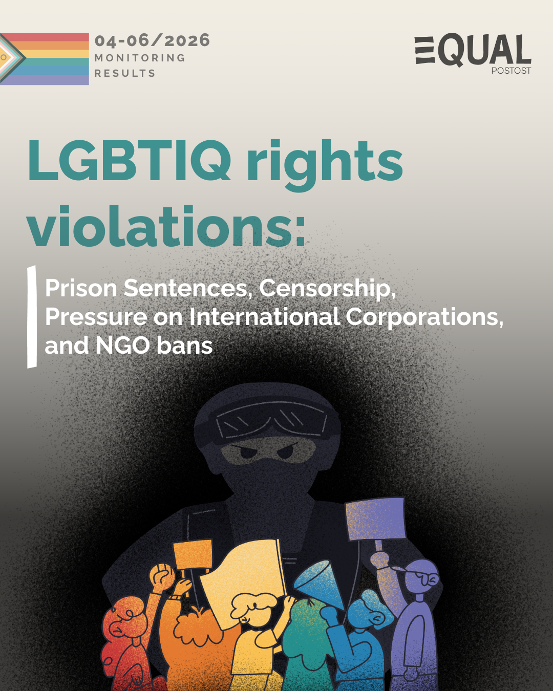 Monitoring of LGBTIQ rights violations in the Russian Federation:  April–June 2026